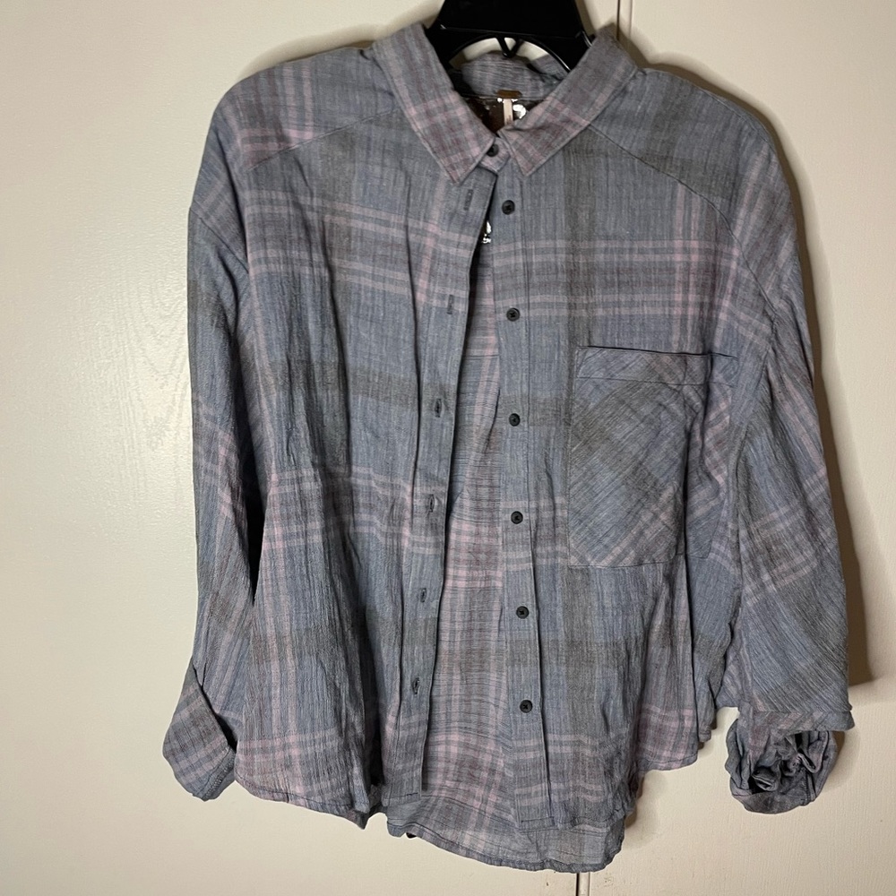 Free people Long sleeve button up